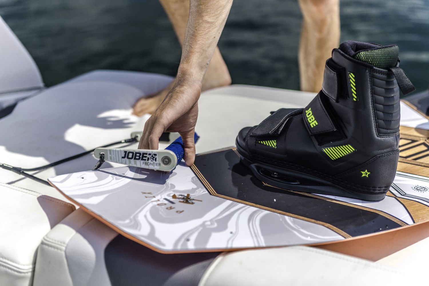 Host Wakeboard Bindings Velcro Black JOBE — Крепления для вейкборда