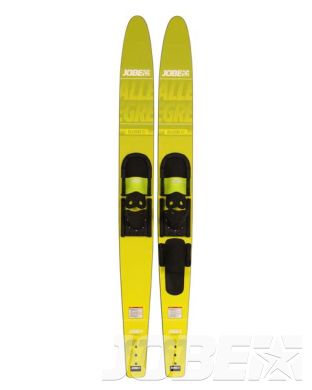 Allegre Combo Skis Yellow JOBE, 203318002, Jobe 203318002, water skis, water skis Jobe, Водные лыжи, Водные лыжи Jobe, Водные лыжи для новичков, лыжи для среднего уровня, лыжи для среднего уровня катания, лыжи комбо, лыжный слалом, начальный уровень