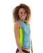 Reversible Comp Vest Zipper Women Lime Green|Teal Blue JOBE