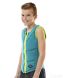 Reversible Comp Vest Zipper Teal Blue|Silver Grey Youth JOBE, 14, 8718181259941