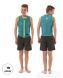 Reversible Comp Vest Zipper Teal Blue|Silver Grey Youth JOBE, 14, 8718181259941