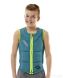 Reversible Comp Vest Zipper Teal Blue|Silver Grey Youth JOBE, 14, 8718181259941