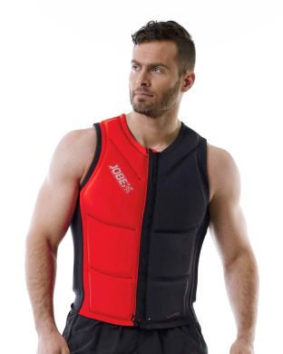 Reversible Comp Vest Zipper Fury Red|Graphite Grey Men JOBE, Vest Men JOBE, 554018002, JOBE 554018002, Men's safety vest, Waistcoat, Life jacket, Water vest, Water vest for men, Water vest for man