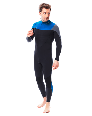 Perth 3/2mm Blue Wetsuit Men JOBE — Гидрокостюм мужской длинный