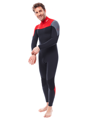 Perth 3/2mm Red Wetsuit Men JOBE — Гидрокостюм мужской длинный
