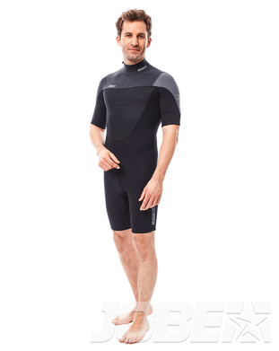 Perth Shorty 3/2mm Grey Wetsuit Men JOBE — Гидрокостюм мужской короткий