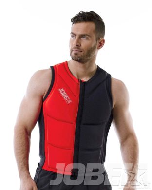 Reversible Comp Vest Zipper Fury Red|Graphite Grey Men JOBE, Vest Men JOBE, 554018002, JOBE 554018002, Men's safety vest, Waistcoat, Life jacket, Water vest, Water vest for men, Water vest for man
