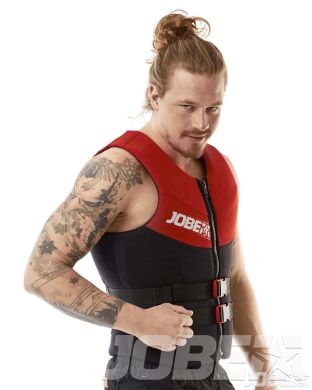 Neoprene Vest Men Red JOBE, Vest Men JOBE, 244918105, JOBE 244918105, Men's safety vest, Waistcoat, Life jacket, Water vest, Water vest for men, Water vest for man